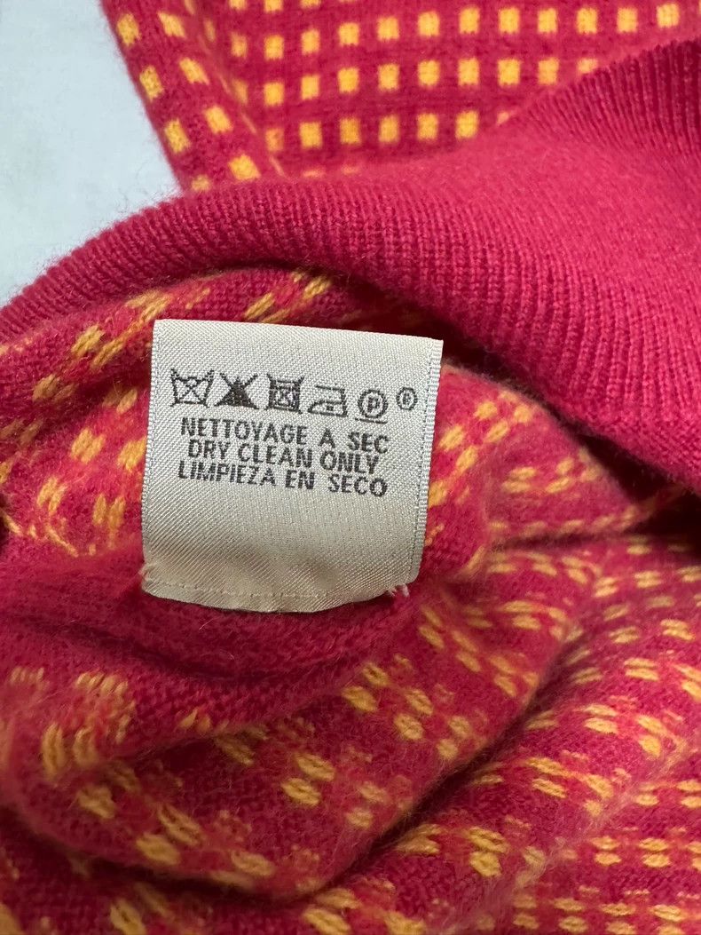 Hermes Hermes Cashmere Sweater in Red and Yellow Size US S / EU 44-46 / 1 - 9 Thumbnail