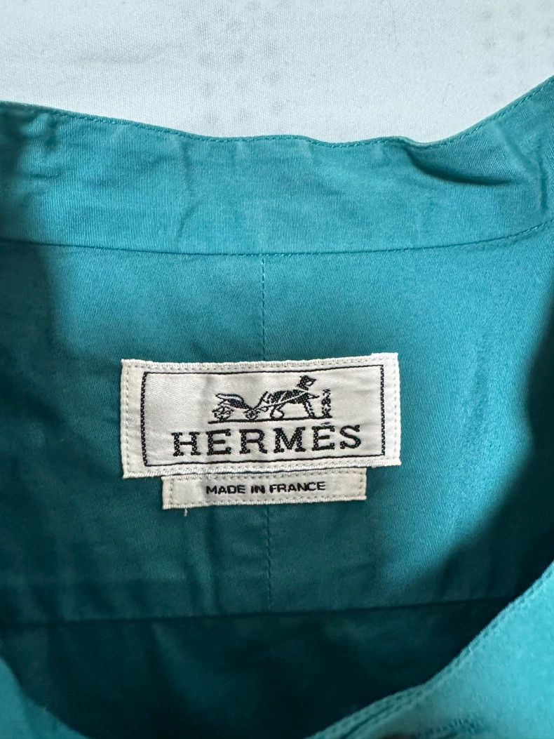 Hermes Hermes Short Sleeve Jacket Shirt Size US L / EU 52-54 / 3 - 6 Thumbnail