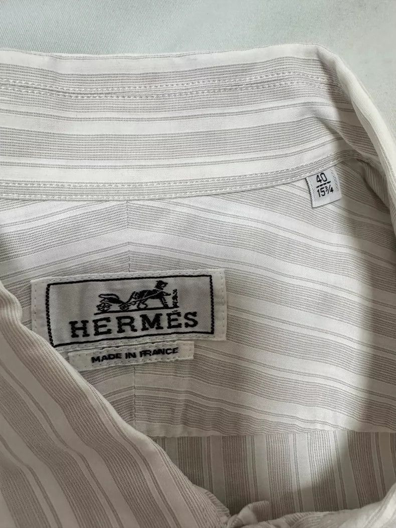 Hermes Hermes Linen Short Sleeve Jacket Shirt Size US L / EU 52-54 / 3 - 6 Thumbnail