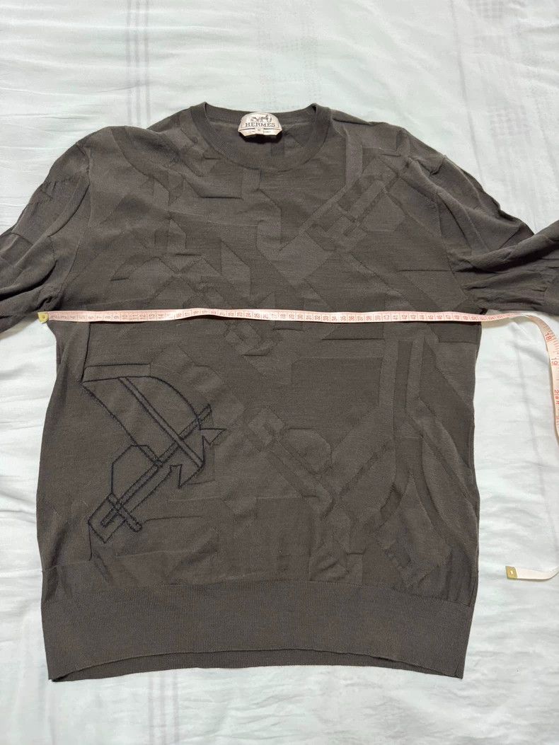 Hermes Hermes Wool Short Sleeve Knit T-shirt Size US M / EU 48-50 / 2 - 4 Thumbnail