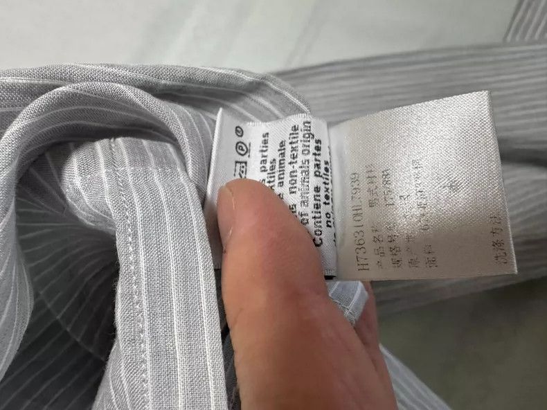 Hermes Hermes Linen Shirt Jacket with Stripes Size US M / EU 48-50 / 2 - 9 Thumbnail