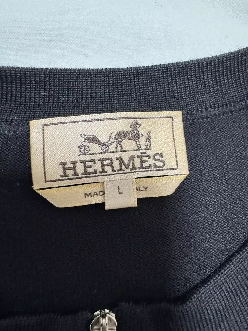 Hermes Hermes Long Sleeve Jacket with Drawstring Hem Size US L / EU 52-54 / 3 - 5 Thumbnail