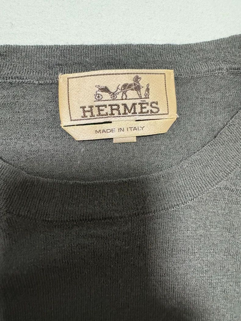 Hermes Hermes Wool Sweater in Stylish Gray Color Size US L / EU 52-54 / 3 - 7 Thumbnail