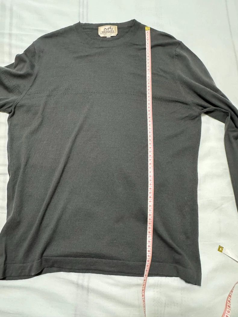 Hermes Hermes Wool Sweater in Stylish Gray Color Size US L / EU 52-54 / 3 - 5 Thumbnail