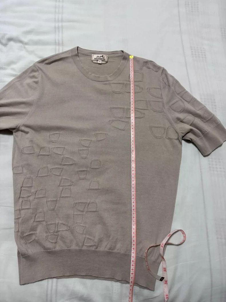 Hermes Hermes Cashmere Short Sleeve Knit Top Size US M / EU 48-50 / 2 - 5 Thumbnail