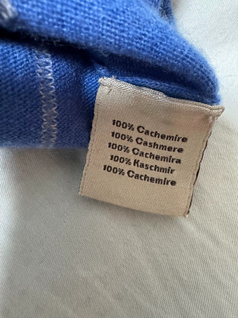 Hermes Hermes Cashmere Sweater in Blue Stripes Size US L / EU 52-54 / 3 - 8 Thumbnail