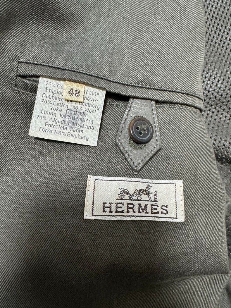 Hermes Hermes Wool Blend Jacket with Unique Design Size US L / EU 52-54 / 3 - 7 Thumbnail