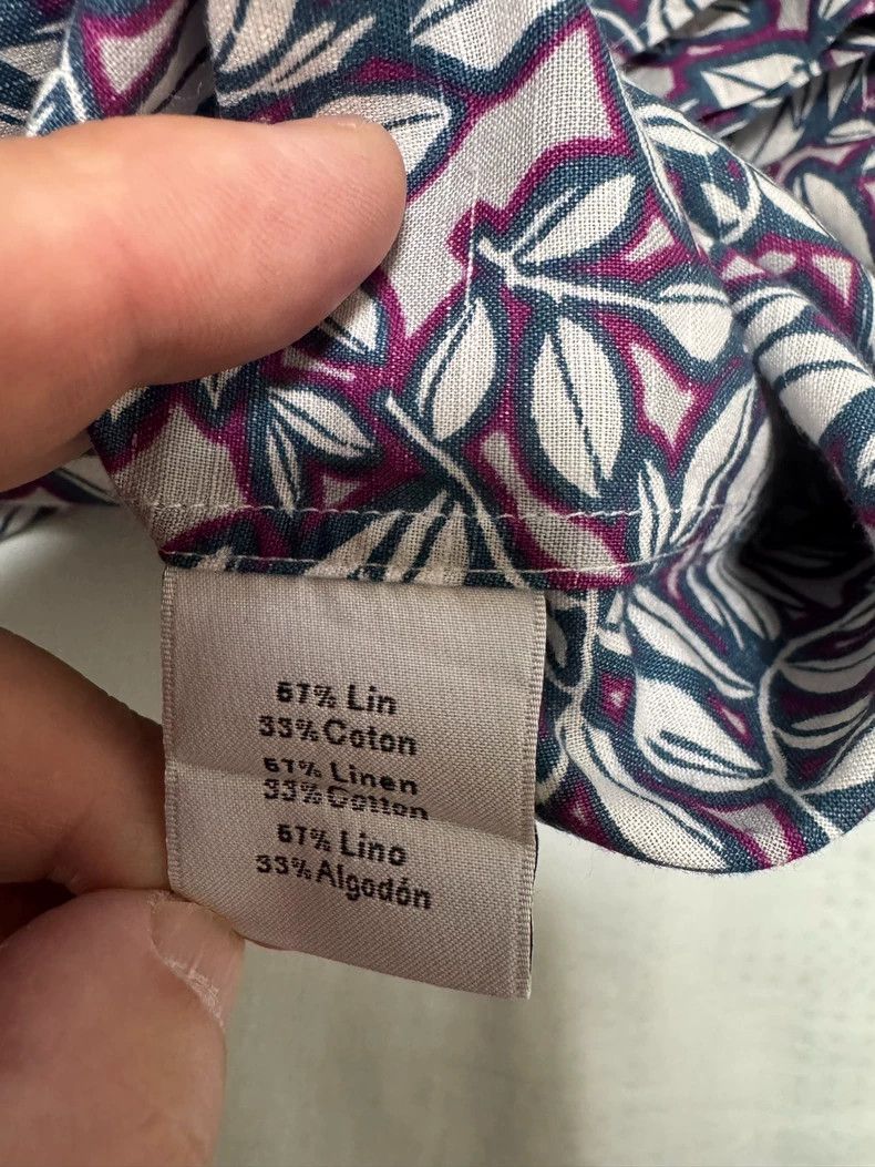 Hermes Hermes Linen Shirt with Classic Floral Print Size US M / EU 48-50 / 2 - 8 Thumbnail
