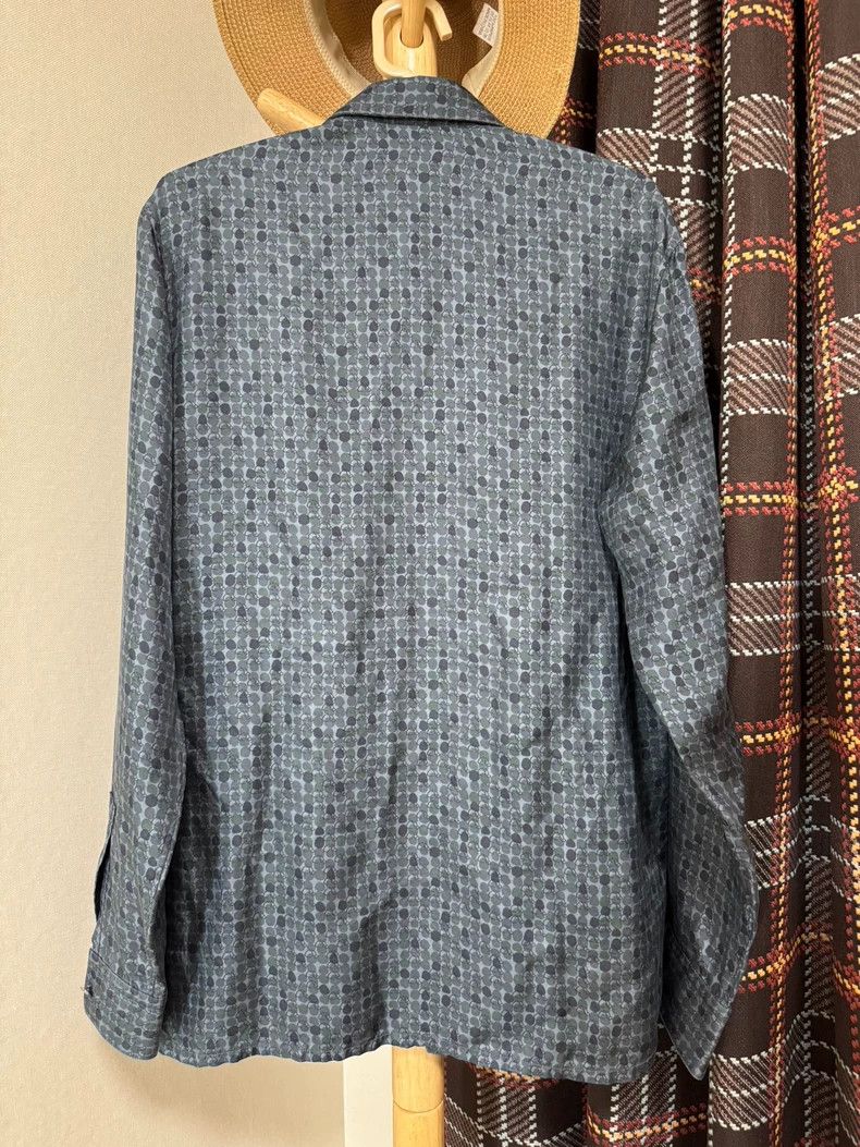 Hermes Hermes Silk Shirt with Unique Pattern Design Size US L / EU 52-54 / 3 - 2 Thumbnail