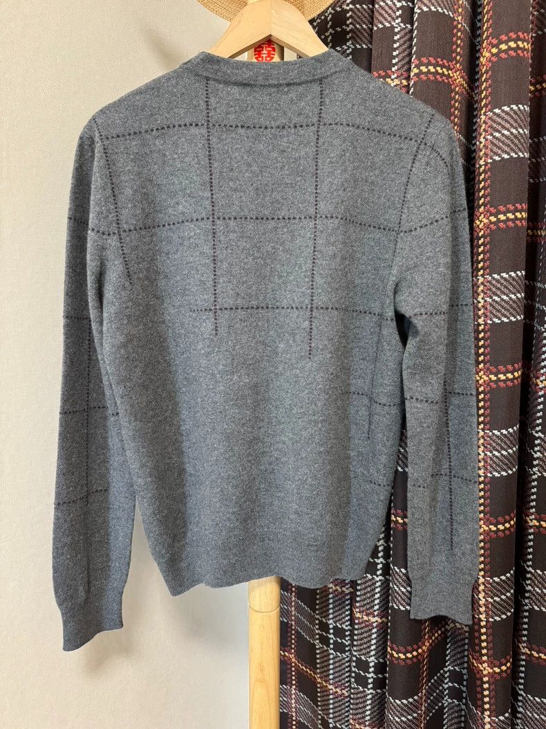 Hermes Hermes Cashmere Sweater in Elegant Gray Size US M / EU 48-50 / 2 - 2 Thumbnail