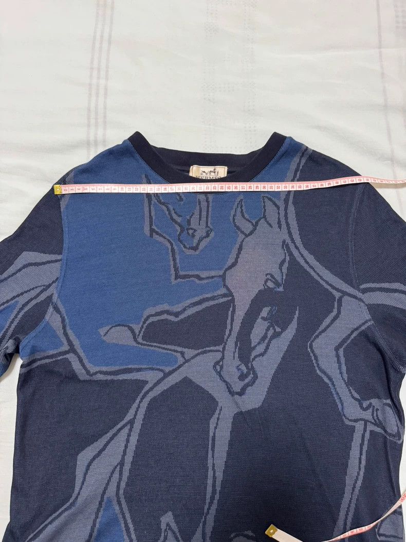 Hermes Hermes Knit Short Sleeve T-Shirt Large Size US L / EU 52-54 / 3 - 3 Thumbnail