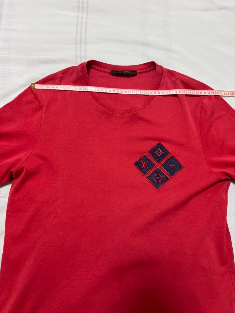 Louis Vuitton Louis Vuitton Short Sleeve Red Polo Shirt Size US L / EU 52-54 / 3 - 3 Thumbnail