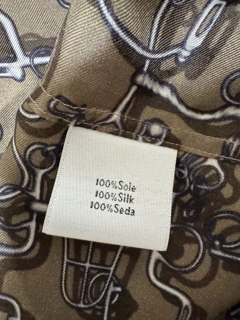 Hermes Hermes Short Sleeve Silk Shirt Size US L / EU 52-54 / 3 - 7 Thumbnail