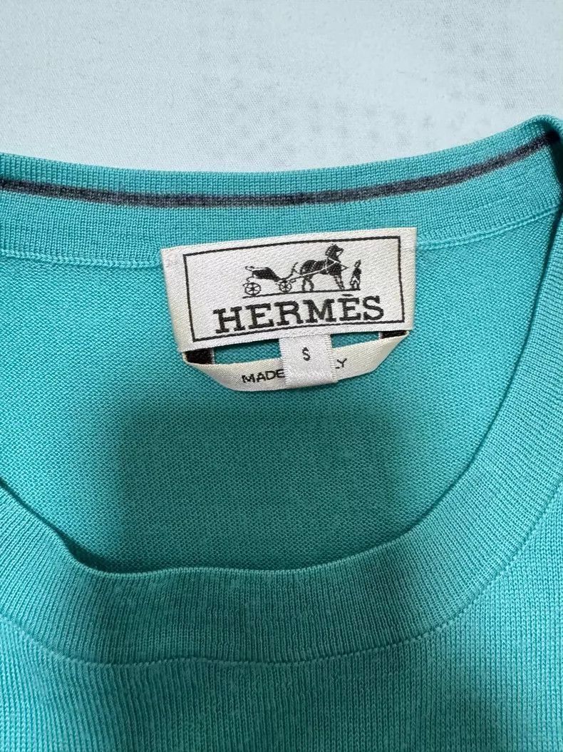 Hermes Hermes Cashmere Short Sleeve Knit Shirt Size US S / EU 44-46 / 1 - 6 Thumbnail