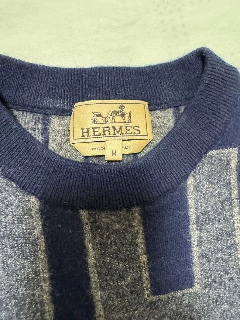 Hermes Hermes Cashmere Sweater with H Pattern Size US M / EU 48-50 / 2 - 7 Thumbnail