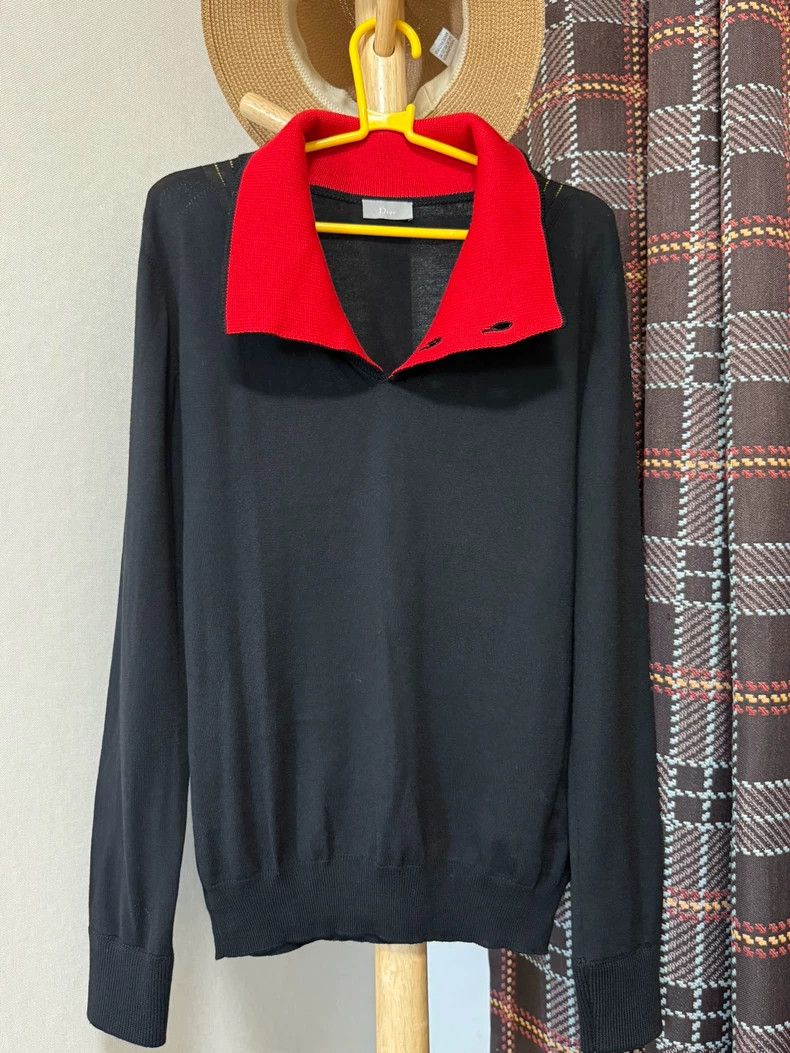 Dior Dior Fashion Sweater with Unique Neck Design Size US M / EU 48-50 / 2 - 4 Thumbnail