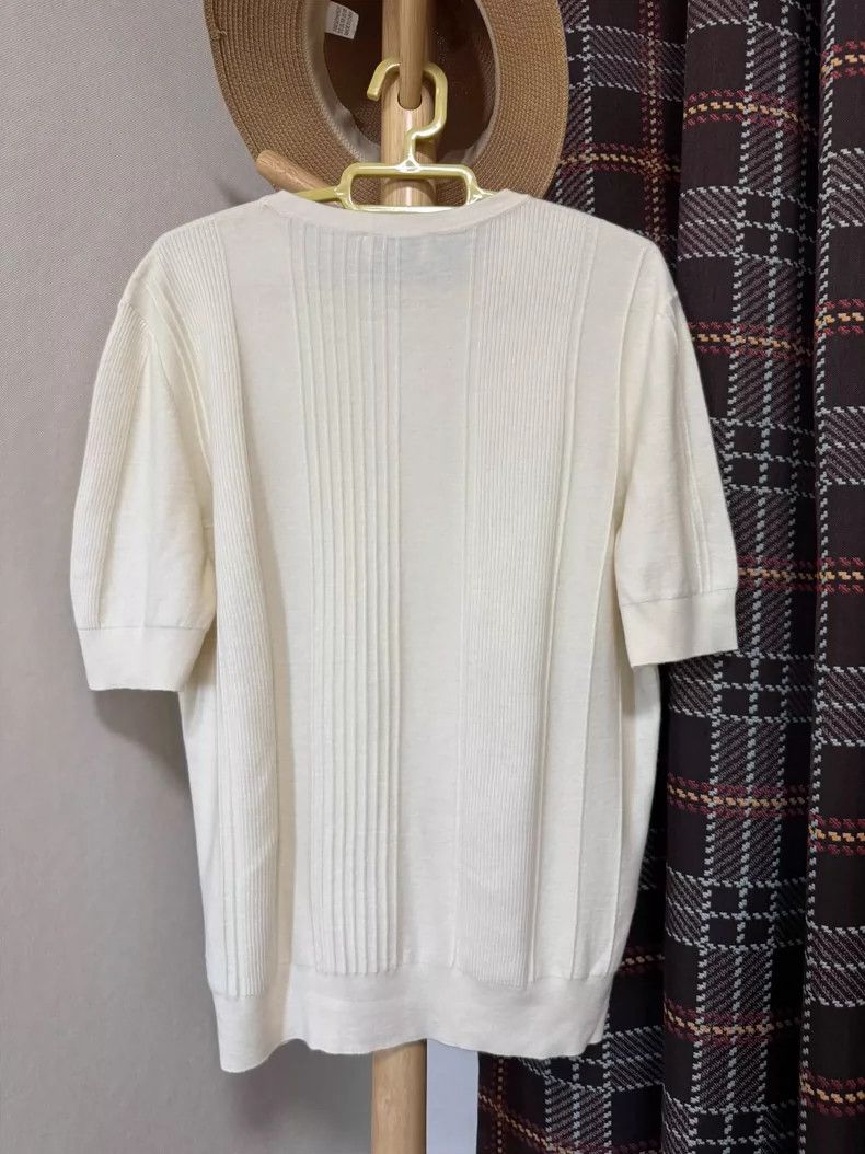 Hermes Hermes Cashmere Knit Short Sleeve Top Size US M / EU 48-50 / 2 - 2 Thumbnail