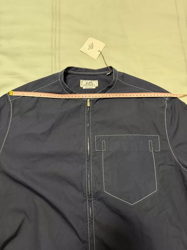 Hermes Hermes Short Sleeve Jacket with Drawstring Hem Size US L / EU 52-54 / 3 - 3 Thumbnail