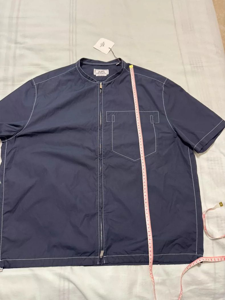 Hermes Hermes Short Sleeve Jacket with Drawstring Hem Size US L / EU 52-54 / 3 - 5 Thumbnail