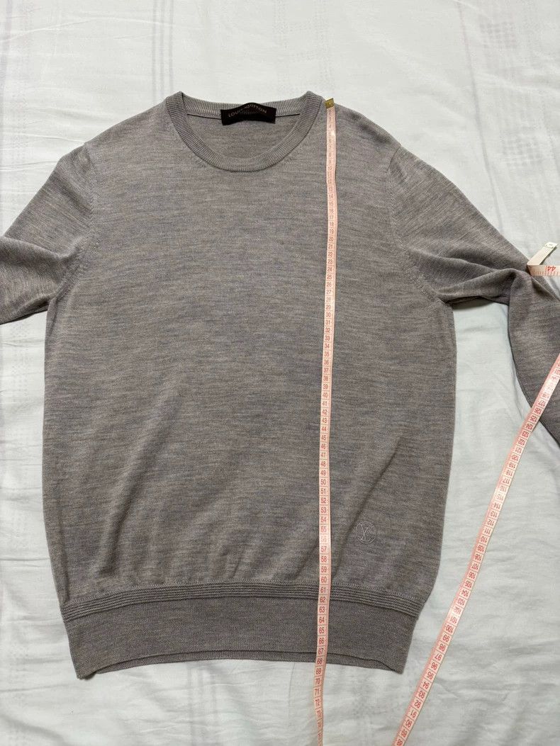 Louis Vuitton Louis Vuitton Gray Wool Sweater Size M Size US M / EU 48-50 / 2 - 5 Thumbnail