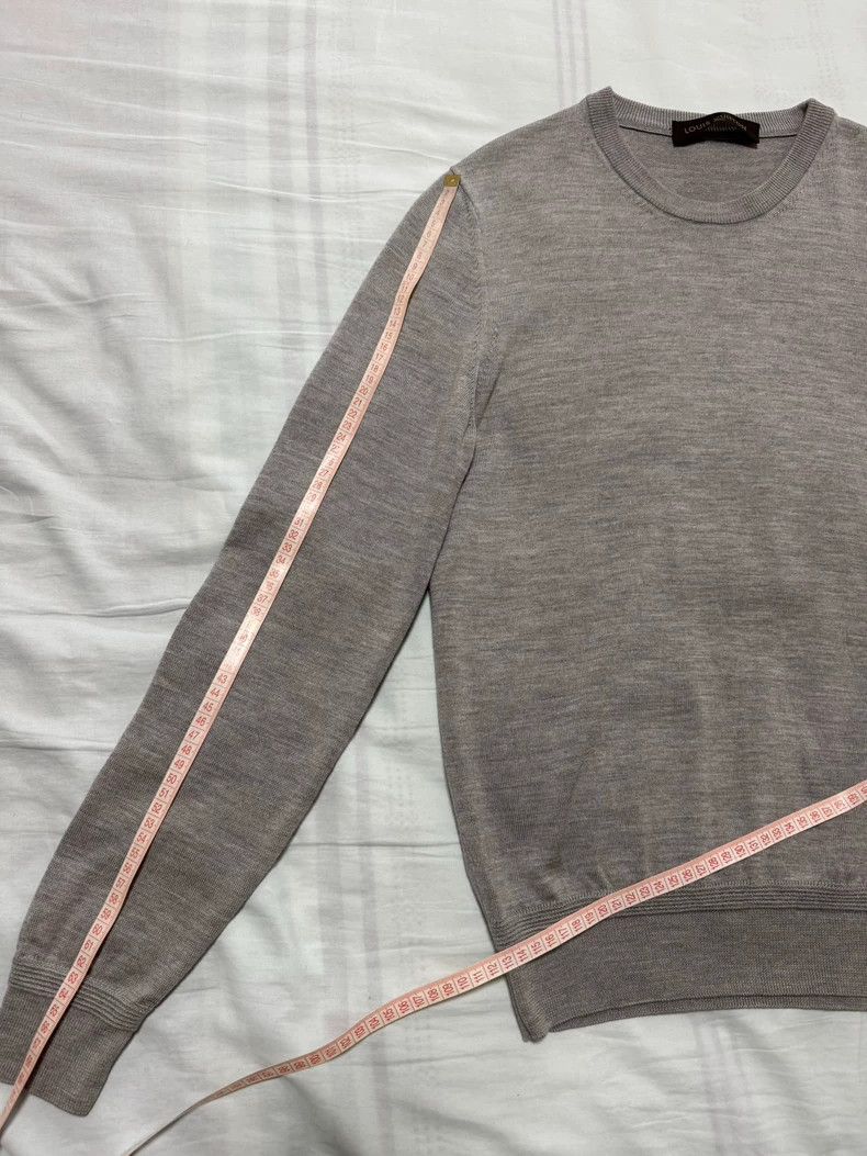 Louis Vuitton Louis Vuitton Gray Wool Sweater Size M Size US M / EU 48-50 / 2 - 6 Thumbnail