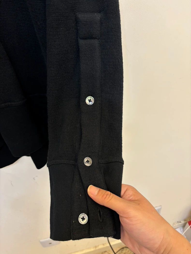Ann Demeulemeester Reversible Polo Sweatshirt with Unique Collar Design Size US XL / EU 56 / 4 - 5 Thumbnail
