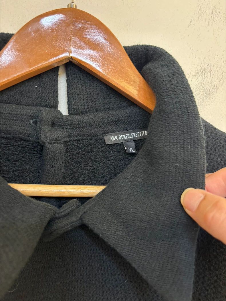 Ann Demeulemeester Reversible Polo Sweatshirt with Unique Collar Design Size US XL / EU 56 / 4 - 2 Thumbnail