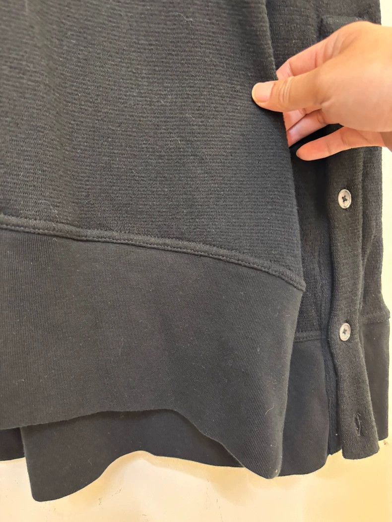 Ann Demeulemeester Reversible Polo Sweatshirt with Unique Collar Design Size US XL / EU 56 / 4 - 6 Thumbnail