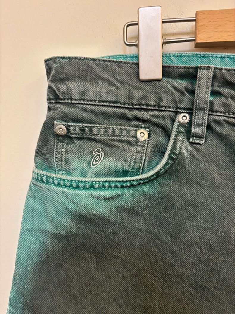 Stussy Stussy Gradient Denim Shorts Size 34 Size US 34 / EU 50 - 2 Thumbnail