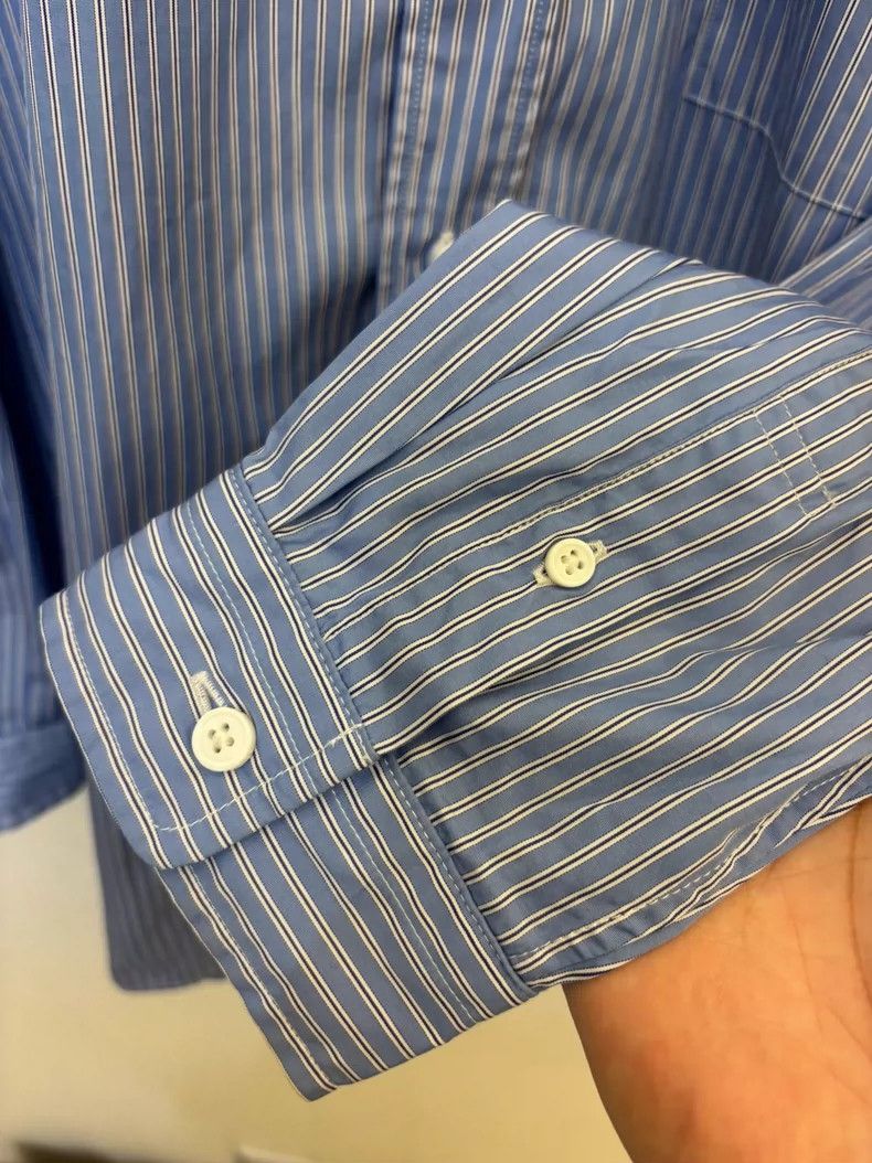 Thom Browne Maison Special Striped Loose Fit Shirt Size US L / EU 52-54 / 3 - 5 Thumbnail