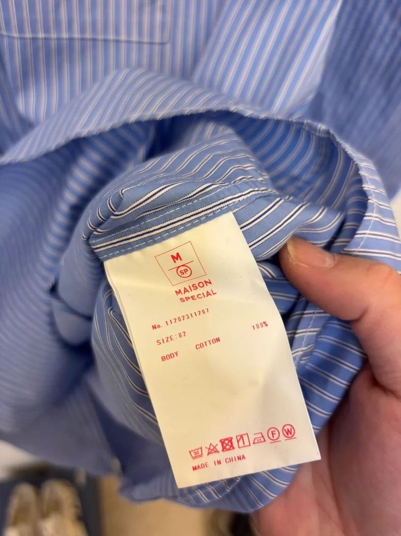 Thom Browne Maison Special Striped Loose Fit Shirt Size US L / EU 52-54 / 3 - 7 Thumbnail