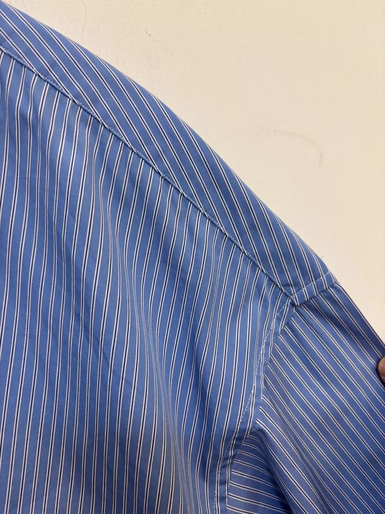 Thom Browne Maison Special Striped Loose Fit Shirt Size US L / EU 52-54 / 3 - 4 Thumbnail