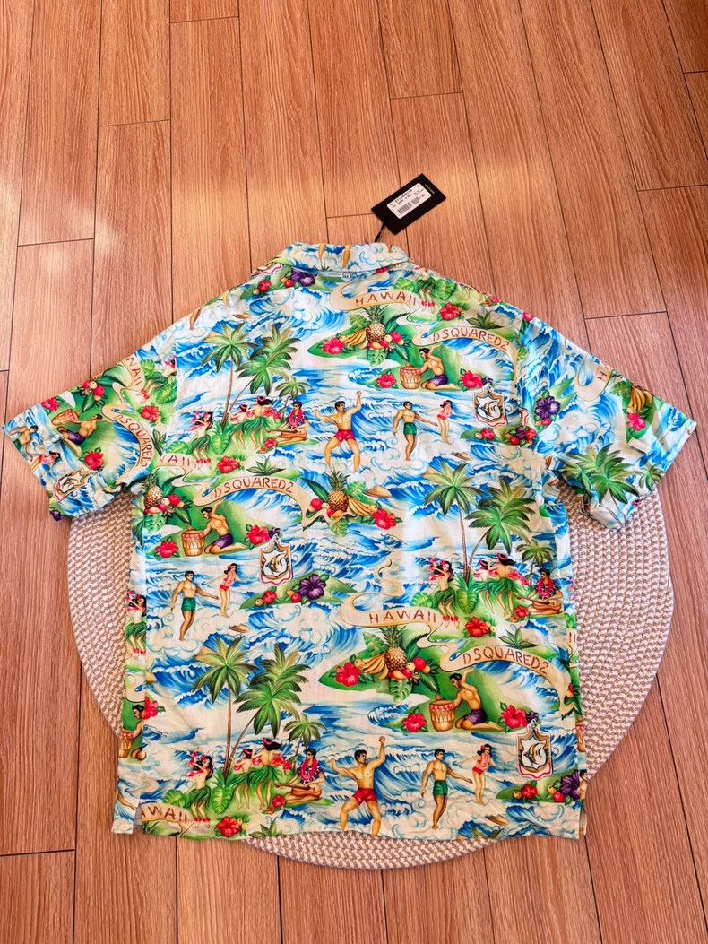 Dsquared2 Dsquared2 Hawaiian Short Sleeve Shirt Size US L / EU 52-54 / 3 - 2 Thumbnail