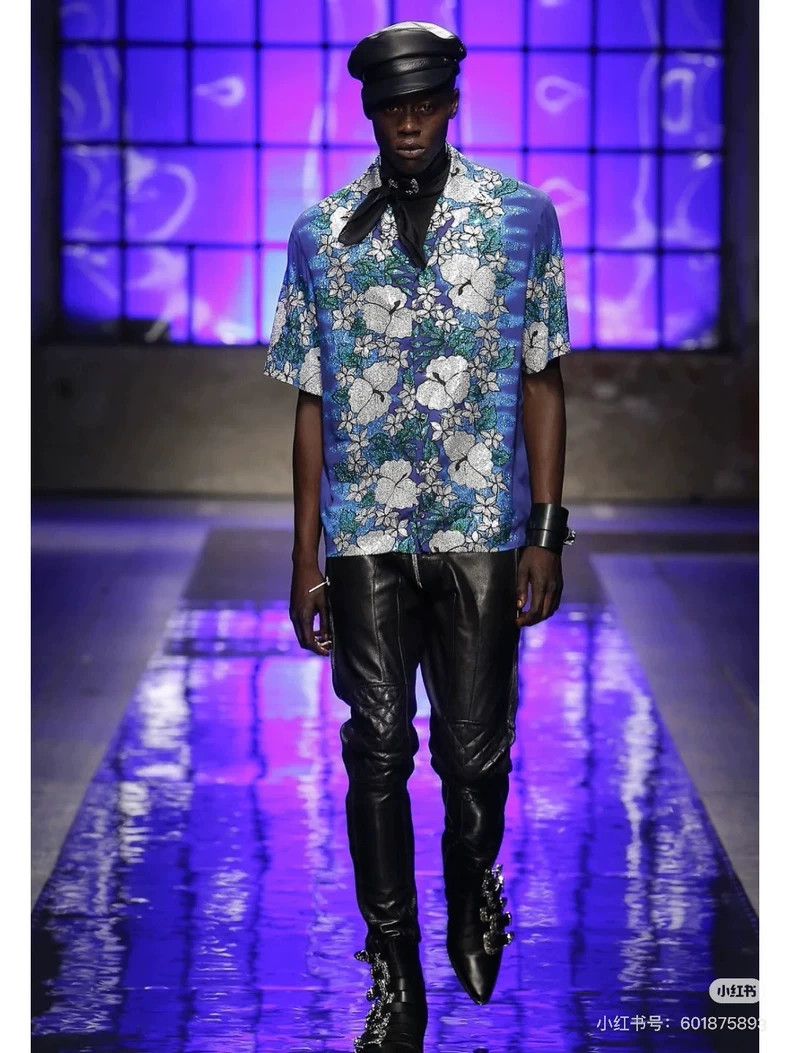 Dsquared2 Dsquared2 Floral Hawaiian Short Sleeve Shirt Size US L / EU 52-54 / 3 - 9 Thumbnail