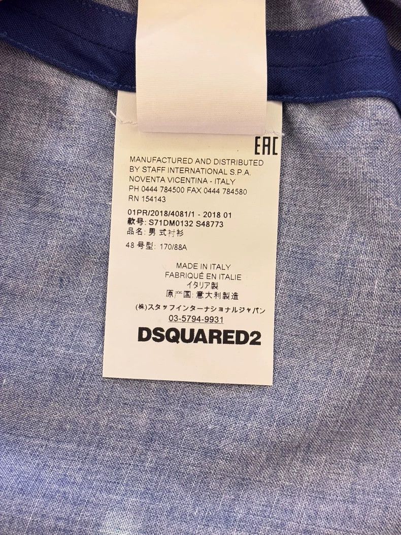 Dsquared2 Dsquared2 Floral Hawaiian Short Sleeve Shirt Size US L / EU 52-54 / 3 - 6 Thumbnail