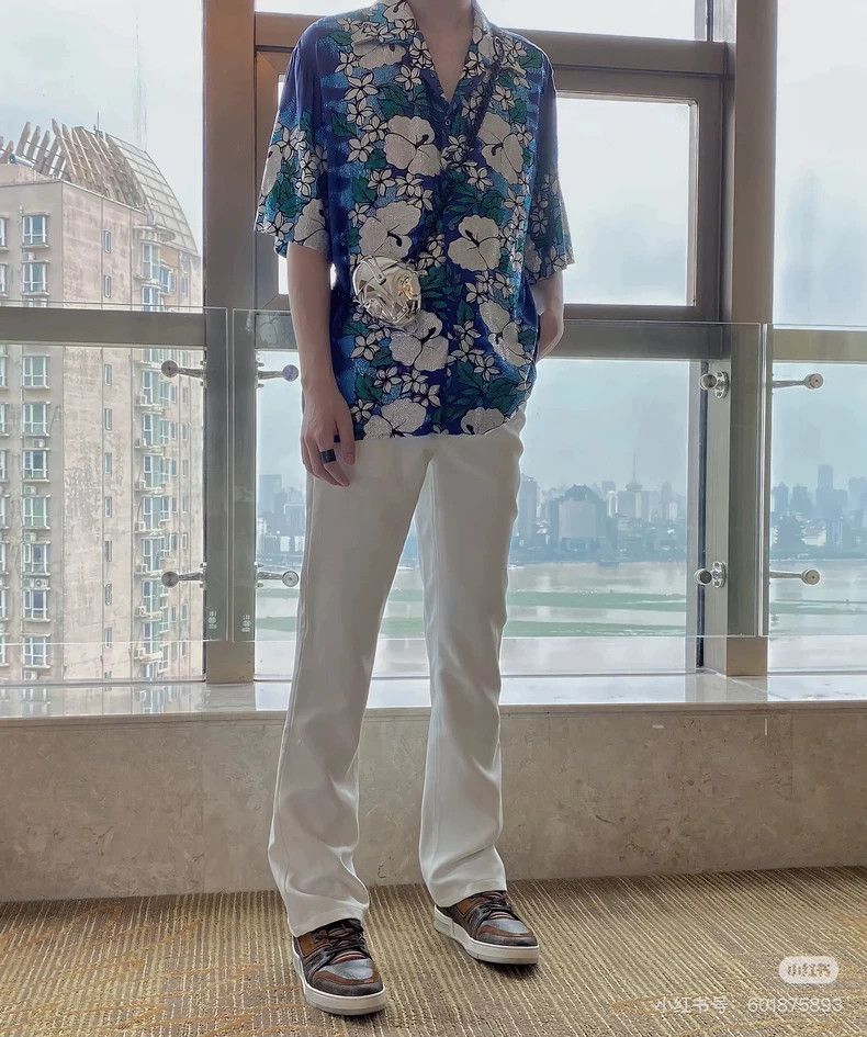 Dsquared2 Dsquared2 Floral Hawaiian Short Sleeve Shirt Size US L / EU 52-54 / 3 - 7 Thumbnail