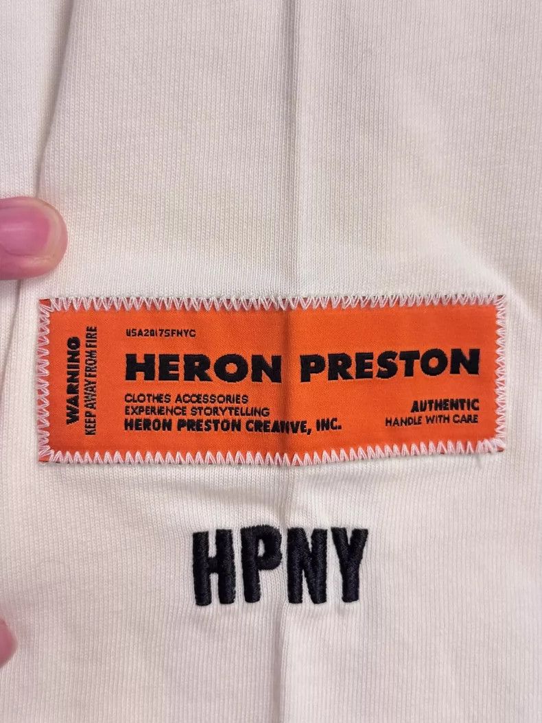 Heron Preston Heron Preston Classic White Long Sleeve Tee Size US L / EU 52-54 / 3 - 4 Thumbnail