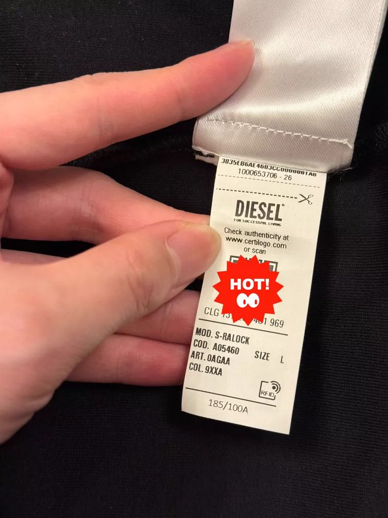 Diesel Diesel Zip-Up Jacket with Logo and Stripes Size US L / EU 52-54 / 3 - 5 Thumbnail