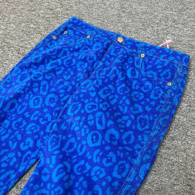 Versace Versace Blue Camouflage Corduroy Pants Size US 28 / EU 44 - 4 Thumbnail