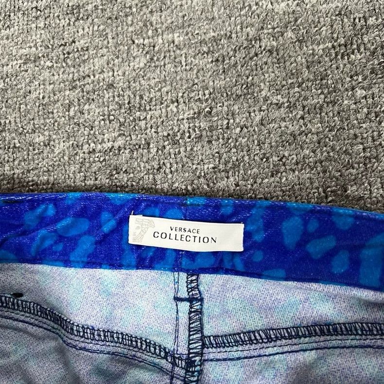 Versace Versace Blue Camouflage Corduroy Pants Size US 28 / EU 44 - 6 Thumbnail