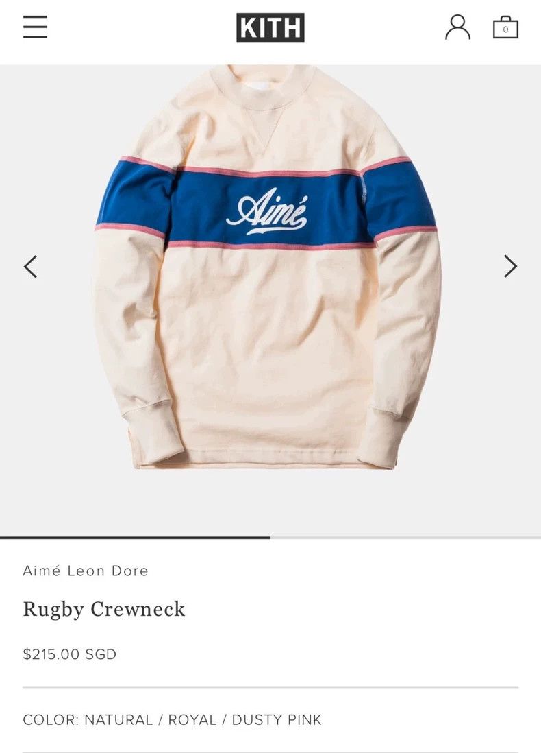 Aime Leon Dore Aime Leon Dore Rugby Crewneck Sweatshirt Size US S / EU 44-46 / 1 - 7 Thumbnail