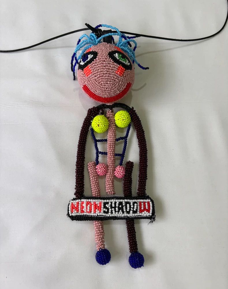 Walter Van Beirendonck Cute Beaded Doll Pendant Necklace Size ONE SIZE - 2 Thumbnail