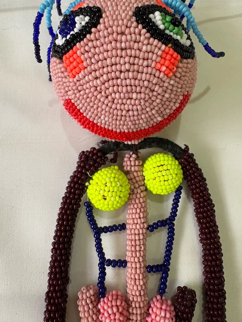 Walter Van Beirendonck Cute Beaded Doll Pendant Necklace Size ONE SIZE - 5 Thumbnail