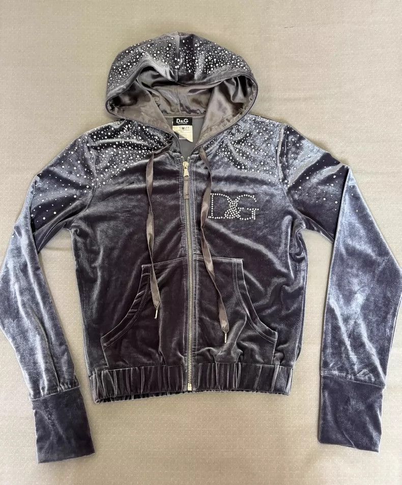 Dolce & Gabbana Dolce&Gabbana Vintage Velvet Hoodie Jacket Size US M / EU 48-50 / 2 - 2 Thumbnail