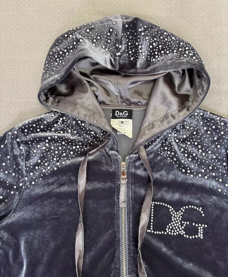 Dolce & Gabbana Dolce&Gabbana Vintage Velvet Hoodie Jacket Size US M / EU 48-50 / 2 - 4 Thumbnail