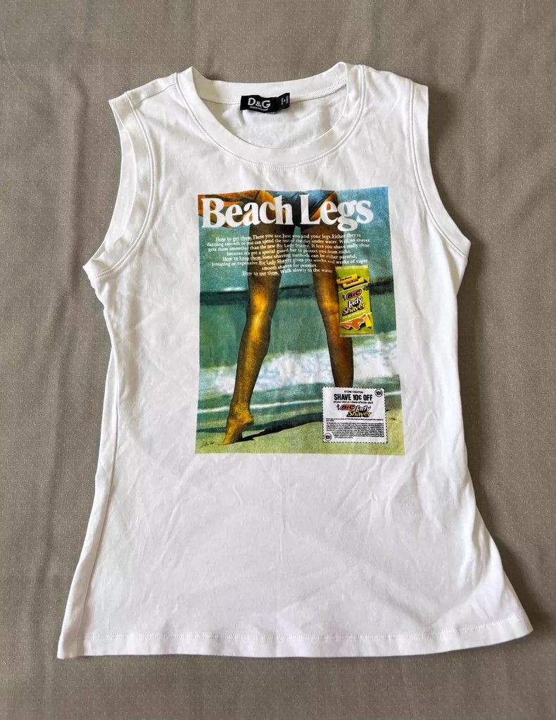 Dolce & Gabbana Dolce&Gabbana Vintage Graphic Sleeveless T-Shirt Size US S / EU 44-46 / 1 - 3 Thumbnail