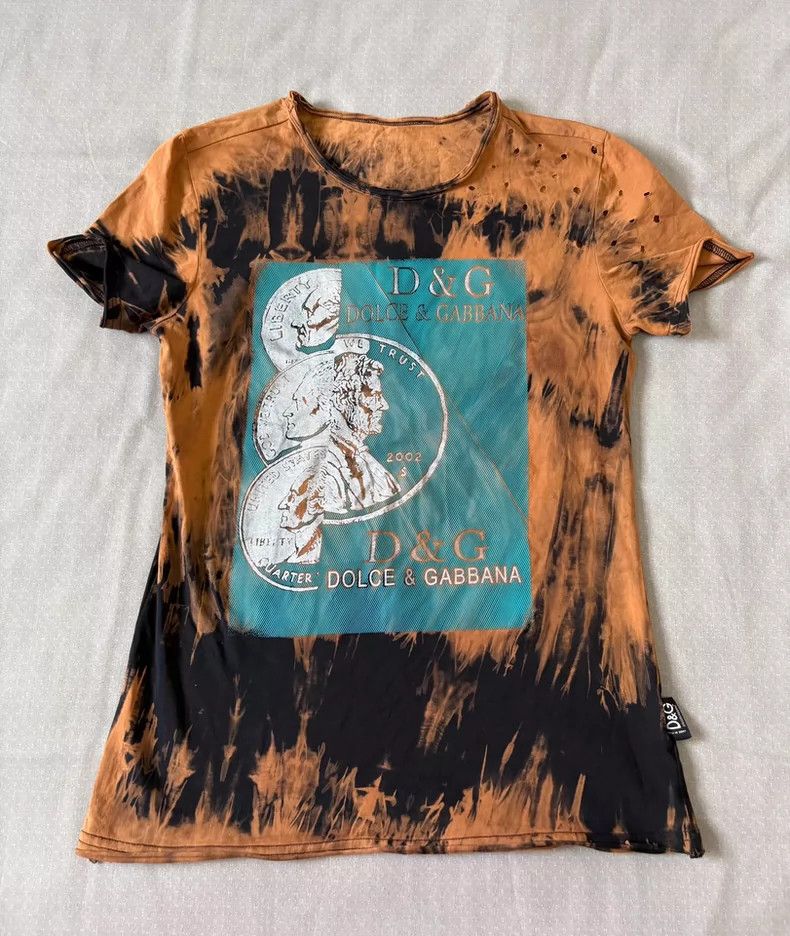 Dolce & Gabbana Vintage D&G Tie-Dye Short Sleeve T-shirt Size US M / EU 48-50 / 2 - 2 Thumbnail