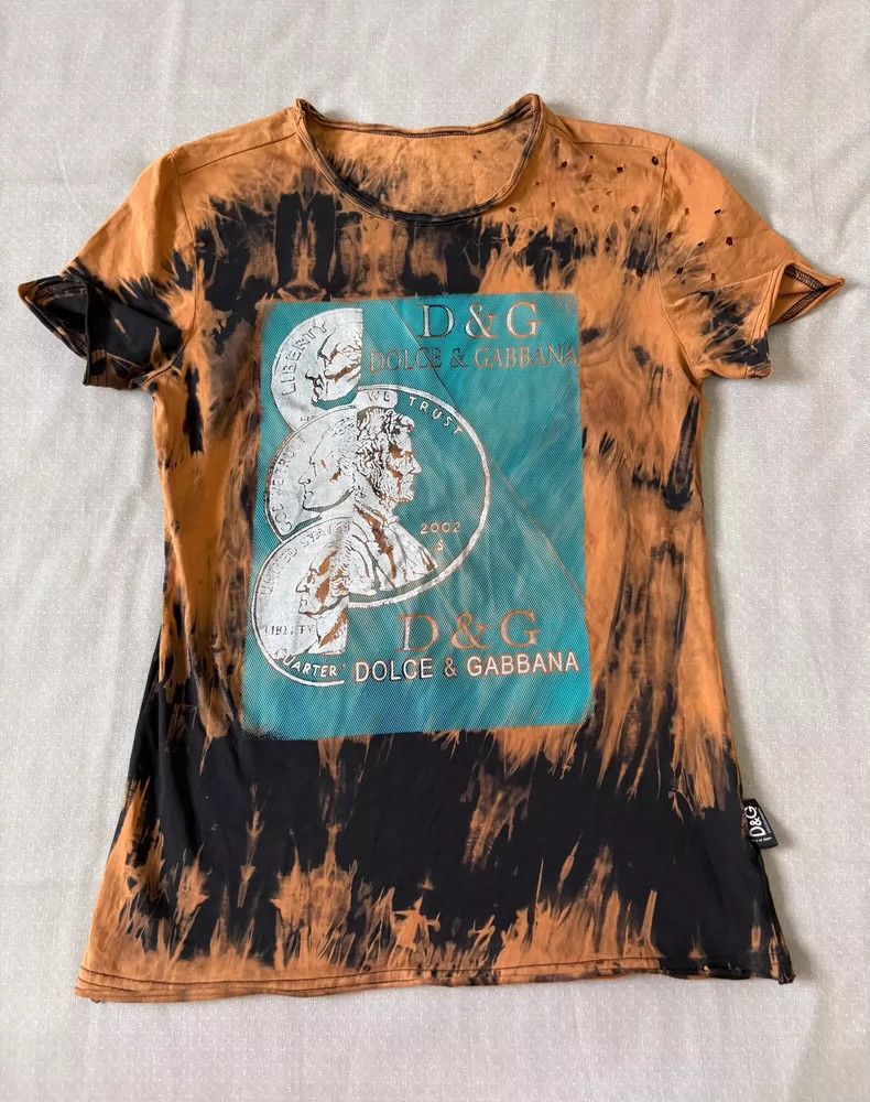 Dolce & Gabbana Vintage D&G Tie-Dye Short Sleeve T-shirt Size US M / EU 48-50 / 2 - 7 Thumbnail