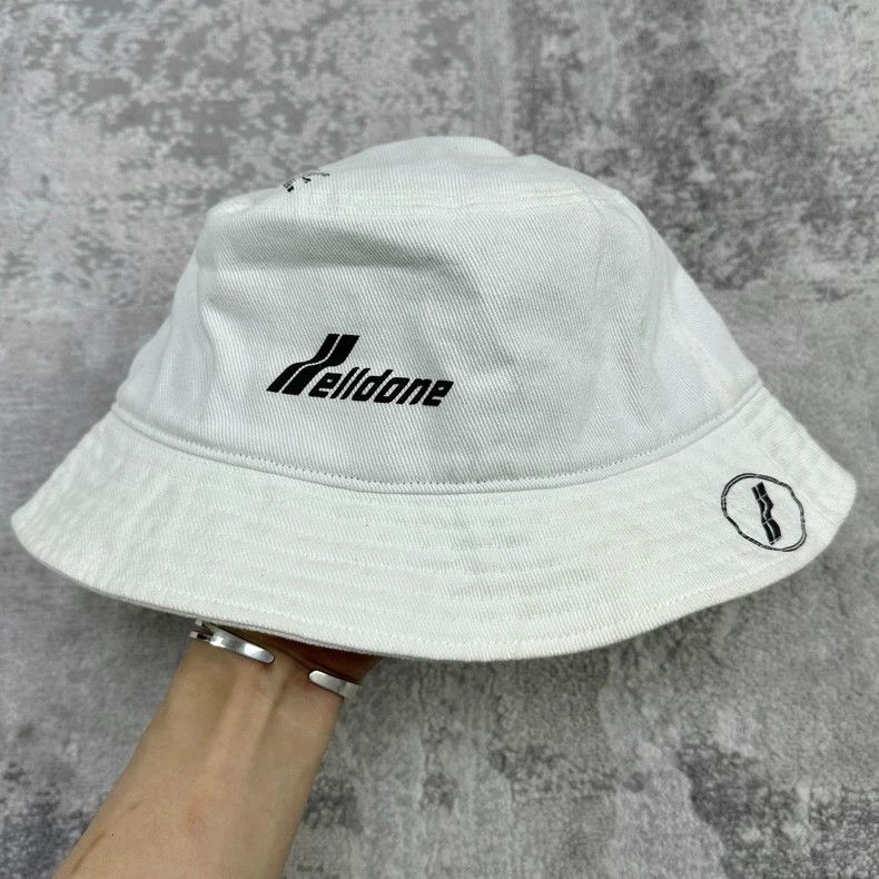 Wtaps We11done Logo Print Bucket Hat Size ONE SIZE - 2 Thumbnail