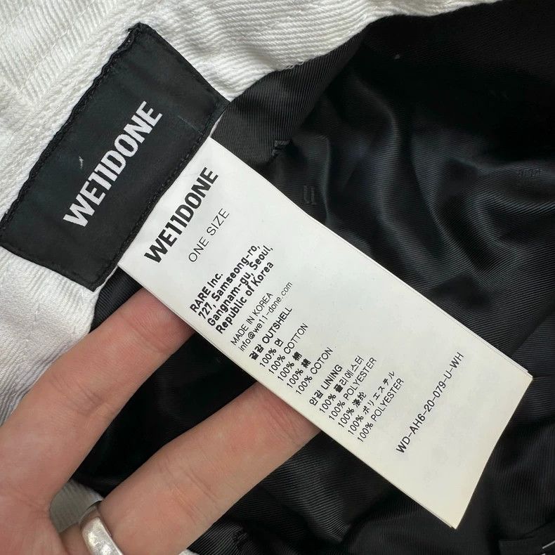 Wtaps We11done Logo Print Bucket Hat Size ONE SIZE - 6 Thumbnail